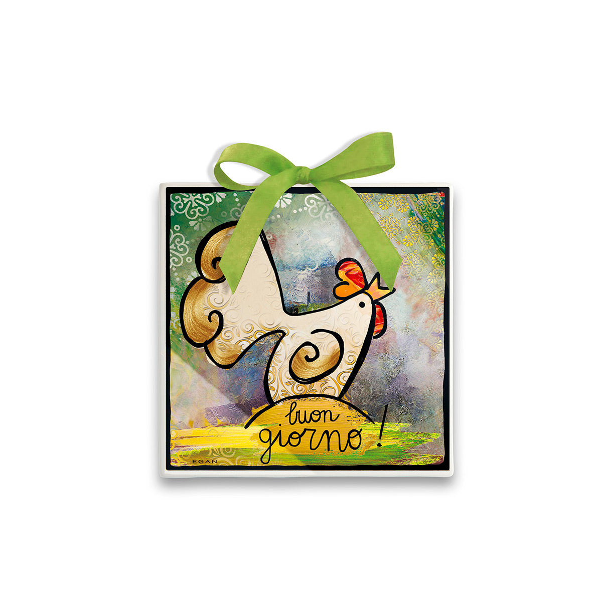 Formella Migliore Amico Gallina 11X11
